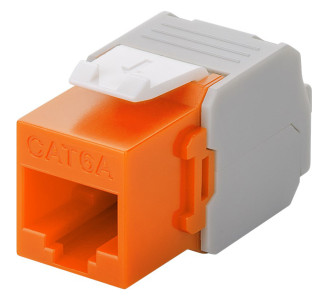 GOOBAY Keystone module RJ45 CAT 6A 90690, UTP, πορτοκαλί GOOBAY Keystone module RJ45 CAT 6A 90690, UTP, πορτοκαλί