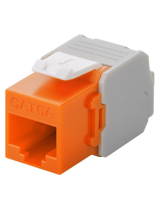 GOOBAY Keystone module RJ45 CAT 6A 90690, UTP, πορτοκαλί GOOBAY Keystone module RJ45 CAT 6A 90690, UTP, πορτοκαλί