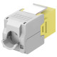 GOOBAY Keystone module RJ45 CAT 6A 90691, UTP, κίτρινο GOOBAY Keystone module RJ45 CAT 6A 90691, UTP, κίτρινο
