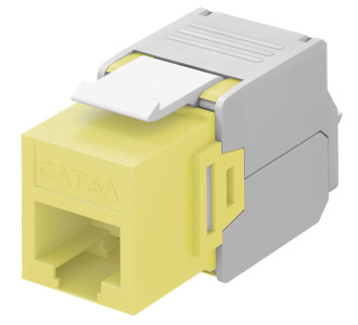 GOOBAY Keystone module RJ45 CAT 6A 90691, UTP, κίτρινο GOOBAY Keystone module RJ45 CAT 6A 90691, UTP, κίτρινο