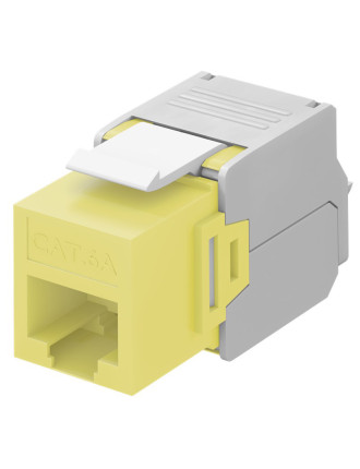 GOOBAY Keystone module RJ45 CAT 6A 90691, UTP, κίτρινο GOOBAY Keystone module RJ45 CAT 6A 90691, UTP, κίτρινο