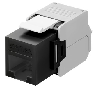 GOOBAY Keystone module RJ45 CAT 6A 90692, UTP, μαύρο GOOBAY Keystone module RJ45 CAT 6A 90692, UTP, μαύρο