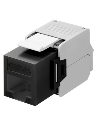 GOOBAY Keystone module RJ45 CAT 6A 90692, UTP, μαύρο GOOBAY Keystone module RJ45 CAT 6A 90692, UTP, μαύρο