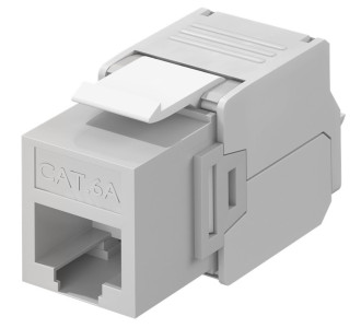 GOOBAY Keystone module RJ45 CAT 6A 90693, UTP, γκρι GOOBAY Keystone module RJ45 CAT 6A 90693, UTP, γκρι