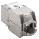 GOOBAY Keystone module RJ45 CAT 6A 90864, STP, 500 MHz, slim-line, ασημί GOOBAY Keystone module RJ45 CAT 6A 90864, STP, 500 MHz, slim-line, ασημί