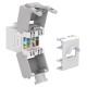GOOBAY Keystone module RJ45 CAT 6A 90867, UTP, λευκό GOOBAY Keystone module RJ45 CAT 6A 90867, UTP, λευκό