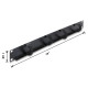 DELOCK cable management panel 91067 για rack 19", 1U, βάθος 44.2mm, μεταλλικό, μαύρο DELOCK cable management panel 91067 για rack 19", 1U, βάθος 44.2mm, μεταλλικό, μαύρο