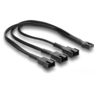 DELOCK καλώδιο 1x 4pin PWM σε 1x 4pin PWM + 2x 3pin 91366 για ανεμιστήρες, 25cm, μαύρο DELOCK καλώδιο 1x 4pin PWM σε 1x 4pin PWM + 2x 3pin 91366 για ανεμιστήρες, 25cm, μαύρο