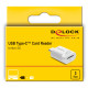 DELOCK card reader 91427 για micro SD, USB-C σύνδεση, 5Gbps, λευκό DELOCK card reader 91427 για micro SD, USB-C σύνδεση, 5Gbps, λευκό