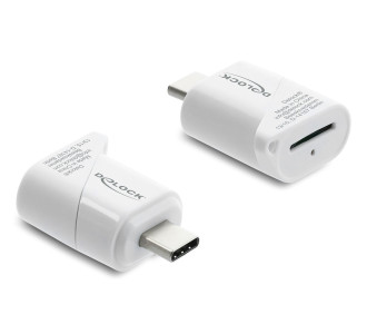 DELOCK card reader 91427 για micro SD, USB-C σύνδεση, 5Gbps, λευκό DELOCK card reader 91427 για micro SD, USB-C σύνδεση, 5Gbps, λευκό
