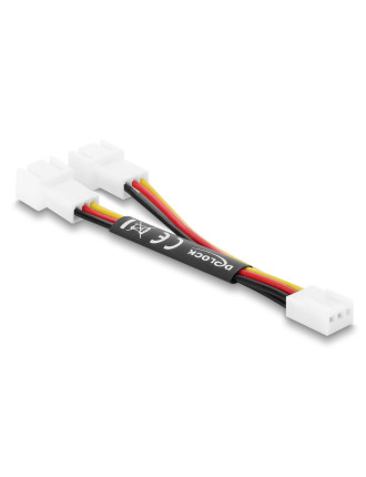 DELOCK καλώδιο 1x 3pin σε 2x 3pin 91429 για ανεμιστήρες, 10cm