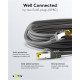 GOOBAY καλώδιο δικτύου 91572, CAT 7 S/FTP, copper, 500MHz, 0.25m, μαύρο
