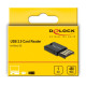 DELOCK USB card reader 91603 για κάρτες μνήμης micro SD, μαύρο DELOCK USB card reader 91603 για κάρτες μνήμης micro SD, μαύρο