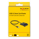 DELOCK card reader 91724 για smart card, USB σύνδεση, 480Mbps, μαύρο