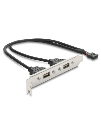 DELOCK κάρτα επέκτασης USB 9pin σε 2x USB 2.0 91800, 480Mbps DELOCK κάρτα επέκτασης USB 9pin σε 2x USB 2.0 91800, 480Mbps