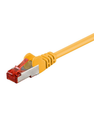 GOOBAY καλώδιο δικτύου 92453, CAT 6 S/FTP, copper, 250MHz, 0.15m, κίτρινο