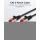 GOOBAY καλώδιο δικτύου 92459, CAT 6 S/FTP, copper, 250MHz, 0.15m, μαύρο