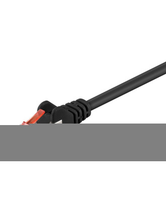 GOOBAY καλώδιο δικτύου 92459, CAT 6 S/FTP, copper, 250MHz, 0.15m, μαύρο