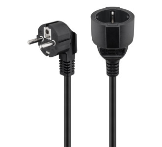 GOOBAY μπαλαντέζα ρεύματος 93093, schuko, 3m, μαύρη GOOBAY μπαλαντέζα ρεύματος 93093, schuko, 3m, μαύρη