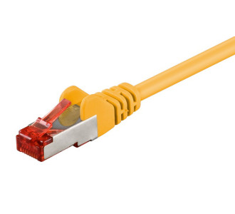 GOOBAY καλώδιο δικτύου 93210, CAT 6 S/FTP, copper, 250MHz, 0.25m, κίτρινο