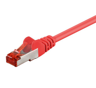GOOBAY καλώδιο δικτύου 93214, CAT 6 S/FTP, copper, 250MHz, 0.25m, κόκκινο
