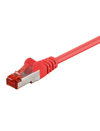 GOOBAY καλώδιο δικτύου 93214, CAT 6 S/FTP, copper, 250MHz, 0.25m, κόκκινο