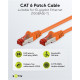 GOOBAY καλώδιο δικτύου 93340, CAT 6 S/FTP, copper, 250MHz, 0.25m, πορτοκαλί