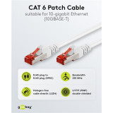 GOOBAY καλώδιο δικτύου 93505, CAT 6 S/FTP, copper, 250MHz, 2m, λευκό