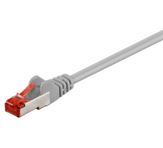 GOOBAY καλώδιο δικτύου 93568, CAT 6 S/FTP (PiMF), CCA, 0.5m, γκρι