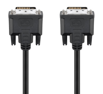 GOOBAY καλώδιο DVI-D 24+1 93573, 30AWG, Full HD, 1.8m, μαύρο