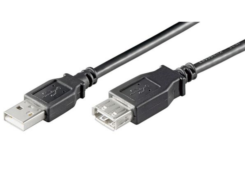 GOOBAY καλώδιο προέκτασης USB 93599, αρσενικό σε θηλυκό, 1.8m, μαύρο