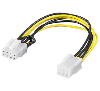 GOOBAY καλώδιο PCI Express 6pin σε PCI Express 8pin 93635, 0.20m