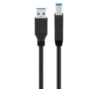 GOOBAY καλώδιο USB 3.0 SuperSpeed σε USB Type B 93654, 3m, μαύρο GOOBAY καλώδιο USB 3.0 SuperSpeed σε USB Type B 93654, 3m, μαύρο