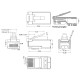 GOOBAY βύσμα RJ45 93829, CAT 6 STP, μεταλλικό, 10τμχ GOOBAY βύσμα RJ45 93829, CAT 6 STP, μεταλλικό, 10τμχ