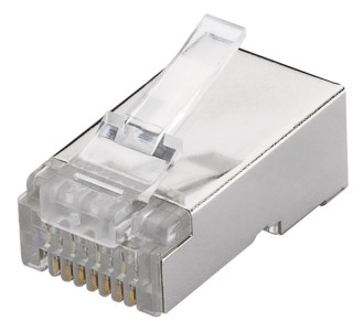 GOOBAY βύσμα RJ45 93829, CAT 6 STP, μεταλλικό, 10τμχ GOOBAY βύσμα RJ45 93829, CAT 6 STP, μεταλλικό, 10τμχ