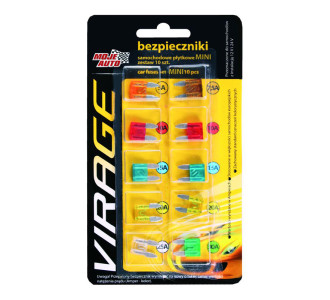 MOJE AUTO σετ μαχαιρωτών ασφαλειών αυτοκινήτου 94-016, 10τμχ