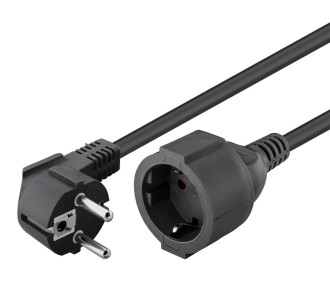 GOOBAY μπαλαντέζα προέκταση ρεύματος 94700, schuko, 3x 1.5mm², 2m, μαύρη