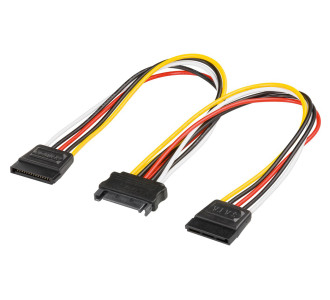 GOOBAY καλώδιο SATA αρσενικό σε 2x SATA θηλυκό 95114, 0.2m