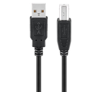 GOOBAY καλώδιο USB σε USB Type B 95129, 0.25m, 480Mbps, μαύρο