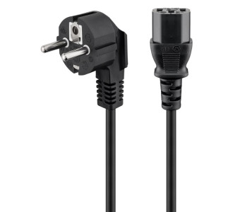 GOOBAY καλώδιο τροφοδοσίας 95142, 3G 1.00mm², 3m, μαύρο