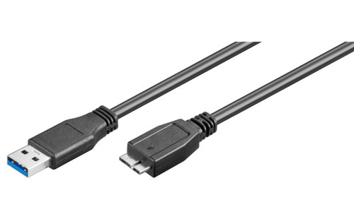 GOOBAY καλώδιο USB 3.0 σε USB 3.0 micro Τype B 95169, 15W, 5Gbps, 1m, μαύρο GOOBAY καλώδιο USB 3.0 σε USB 3.0 micro Τype B 95169, 15W, 5Gbps, 1m, μαύρο