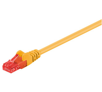 GOOBAY καλώδιο δικτύου 95249, CAT 6 U/UTP, CCA, PVC, 0.25m, κίτρινο
