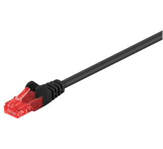 GOOBAY καλώδιο δικτύου 95255, CAT 6 U/UTP, CCA, 0.25m, μαύρο