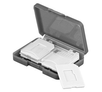 GOOBAY θήκη για κάρτες SD & micro SD 95349, 4 θέσεις, διάφανη-γκρι GOOBAY θήκη για κάρτες SD & micro SD 95349, 4 θέσεις, διάφανη-γκρι