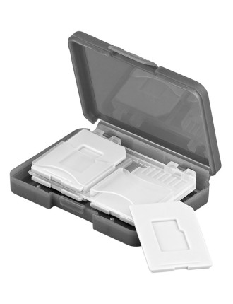 GOOBAY θήκη για κάρτες SD & micro SD 95349, 4 θέσεις, διάφανη-γκρι GOOBAY θήκη για κάρτες SD & micro SD 95349, 4 θέσεις, διάφανη-γκρι