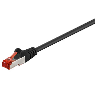 GOOBAY καλώδιο δικτύου 95478, CAT 6 S/FTP (PiMF), CCA, 1m, μαύρο