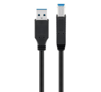 GOOBAY καλώδιο USB 3.0 σε USB Type B 95721, 0.25m, 5Gbps, μαύρο