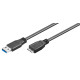 GOOBAY καλώδιο USB 3.0 σε micro Τype B 95734, 5 Gbit/s, 0.5m, μαύρο GOOBAY καλώδιο USB 3.0 σε micro Τype B 95734, 5 Gbit/s, 0.5m, μαύρο