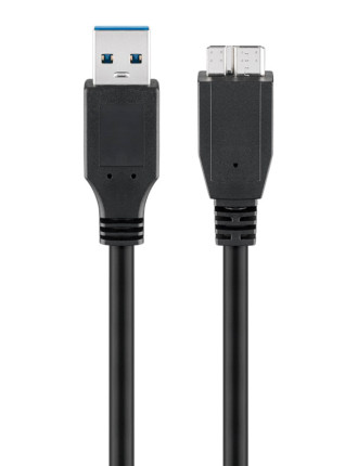GOOBAY καλώδιο USB 3.0 σε micro Τype B 95734, 5 Gbit/s, 0.5m, μαύρο GOOBAY καλώδιο USB 3.0 σε micro Τype B 95734, 5 Gbit/s, 0.5m, μαύρο