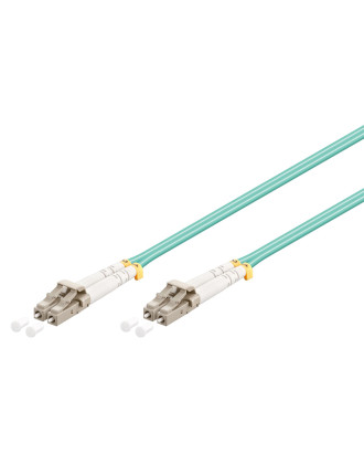 GOOBAY καλώδιο οπτικής ίνας LC-UPC 95750, Multimode OM3, 0.5m, τιρκουάζ